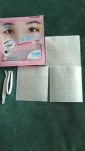Pegatina Invisible de doble pliegue para párpados, cinta autoadhesiva transparente con encaje de malla de gasa, 240 Uds./5 paquetes