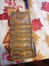 Máscara de colágeno de cristal para los ojos, parche de belleza acné para el cuidado de la piel de los ojos, Cosméticos coreanos, antienvejecimiento, círculos oscuros, oro, 10/20/40 Uds.