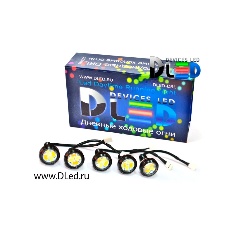 Дневные ходовые огни DRL 5x2(с поворотом) DLED