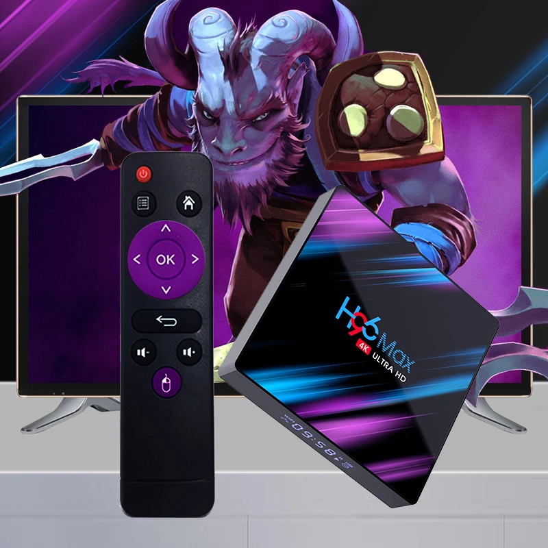 ТВ приставка RK3318 Android 10 0 4 Гб ОЗУ 32 ГБ 64 ПЗУ 4K 2 4G/5G Wi Fi Bluetooth умный