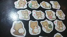 Paquete de pegatinas con 45 Uds., Adorable perrito Memo, lindo planificador Kawaii, pegatinas de diario de recortes, material de papelería Escolar, suministros escolares