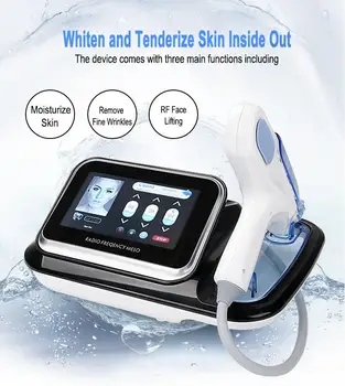 

RF + EMS blackhead remover Nano Meso No Needle Mesotherapy gun injector Wrinkle removal Skin Whitening face massager