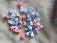 Toy Pacifier-Chain Feeding-Necklace Lets-Make Silicone Tiny-Rod 50pc Mini Diy Star