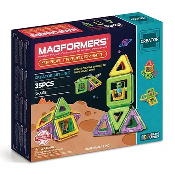 

Magnetic designer Magformers space traveler set