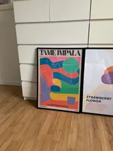Gig Poster Canvas Painting Wall-Pictures Tame No-Frame Impala Living-Room Glastonbury