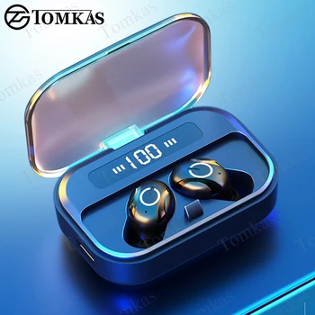 

TWS HiFi Stereo V5.0 Headphones Wireless Earphones Bluetooth Headsets Waterproof Earbuds With Mic LED Display Power Bank