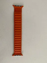 Correa de enlace de cuero para Apple watch, banda de 44mm, 40mm, 38mm, 42mm, pulsera de bucle magnético original, iWatch seires 3, 5, 4, 6 SE