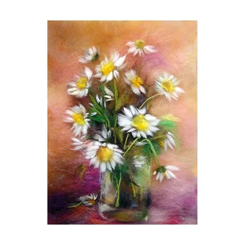 

Set for felting (painting color wool) 'ромашки' 21x29,7 cm (A4)