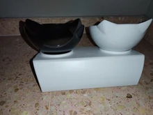 Cuenco de alimentación antideslizante para mascotas, plato con soporte para agua y productos de comida de los animales, ideal para uso de perros y gatos del hogar