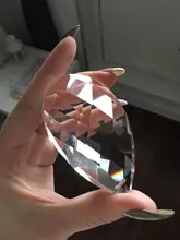 Chandelier-Lamp Hanging-Ornament Crystal-Prism-Pendant Glass Teardrop Faceted Diy Suncatcher
