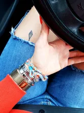 Pulsera Bohemia trenzada de tejido a mano para mujer