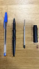 Tenvellon-Bolígrafo táctico de autodefensa, herramienta de defensa Personal de emergencia, protección de seguridad, EDC, Color negro y gris, paquete Simple
