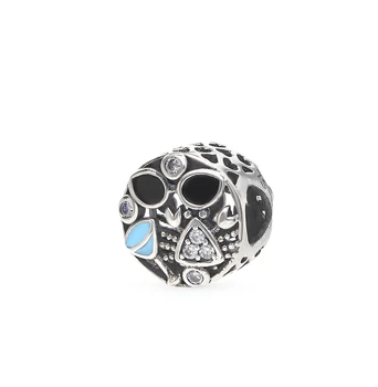 

Silver Pendant-charm with cubic zirconia and enamel sunlight sample 925