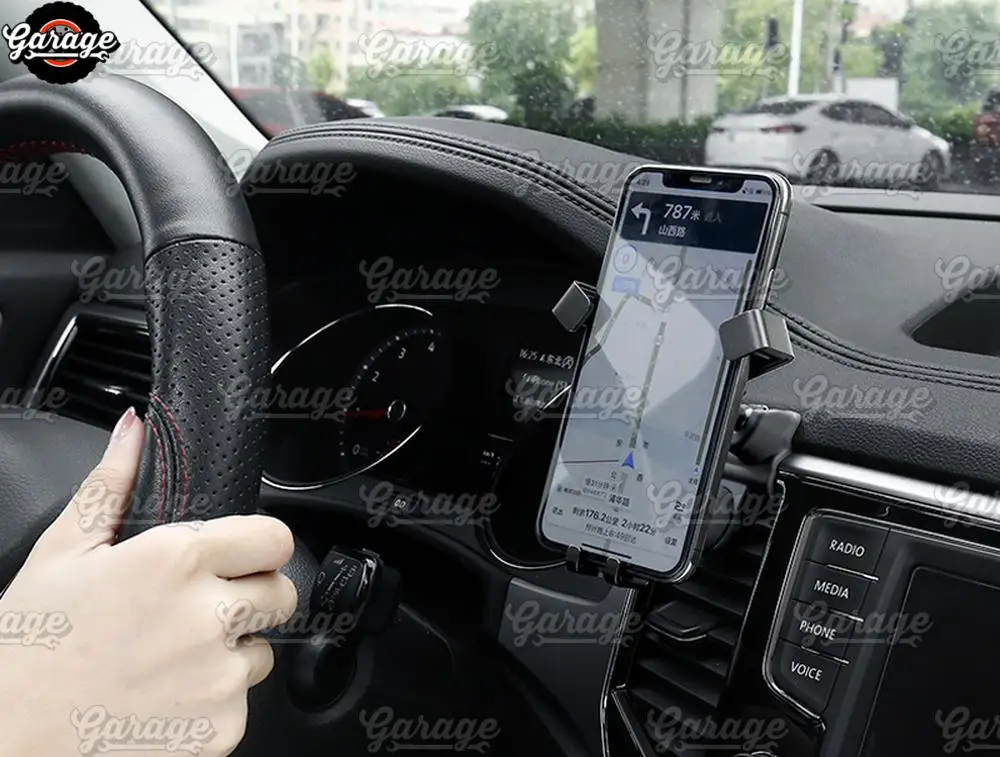 Автомобильный держатель для телефона для VW Atlas-, алюминиевый сплав, 1 набор, украшение для автомобиля, аксессуары для интерьера телефона