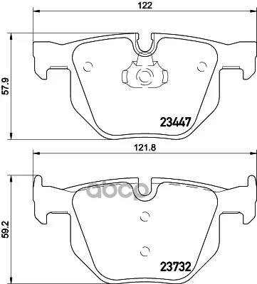 Колодки Тормозные Дисковые, Комплект Hella 8db355013941 HELLA арт. 8DB355013941