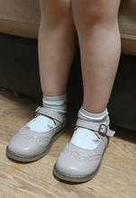 ULKNN nuevo Grils zapatos de cuero zapatos casuales niñas Otoño Invierno niños Pu mostrar blanco zapatos de los niños negro Rosa tamaño 21-30 pisos