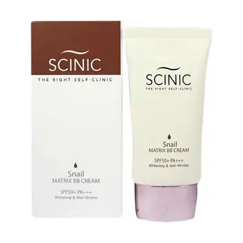 

BB cream with snail mucin scinic snail matrix BB Cream SPF 50 +