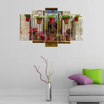 

Flower Balcony Overlooking the 5 Piece Mdf Table