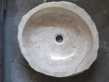 

N.931 46 cm X42 h15 Stone Sink Marble Indonesian