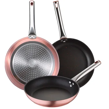 

BERGNER set sauce pans (20,24,30cm) aluminum forged with handle in stainless steel for ALL fireworks collection Neon Rose