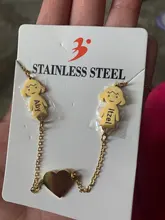 Collar de acero inoxidable personalizado para niño y niña, joyería con corazón grabado con nombre, regalo familiar para mujer, Color dorado