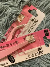 Pinzas rectas y curvadas de acero inoxidable para extensiones de pestañas, gran oferta, 2 uds., 2020