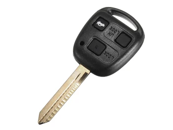 

Remote control key Shell 3 seater key blank with blade TOY47 battery on without Transponder chip for Lexus Toyota Corolla Ca