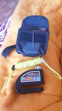 Alarma de bloqueo para moto impermeable, antirrobo para bicicleta, bloqueo de freno de disco de moto + bolsa + cuerda de recordatorio, envío gratis