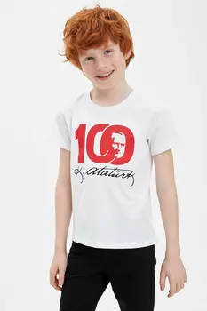 

DeFacto 23 Nisan Atatürk Baskılı Kısa Kollu T-shirt-N8323A620SM