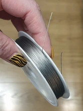 HGKLBB alambre de acero inoxidable 0,3 ~ 1,0mm Cordón de cuerda de hilo de pesca Cadena de pulseras y collares DIY joyería resultados