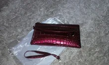 Bolso de mano de PU para mujer, cartera larga informal, monedero de grano Litchi, bolsa con cierre para muñeca, bolsillo para teléfono, tarjetero de crédito