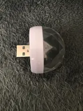 Luz LED USB para discoteca y escenario, bola de luz portátil para fiesta familiar, barra de luz colorida, lámpara de efecto de escenario para discoteca, iluminación para teléfono móvil, novedad