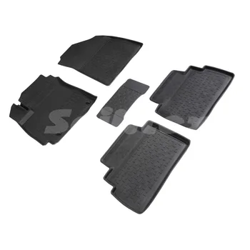 

For Kia Soul III 2019-> Rubber floor mats into saloon, 5 pcs/set [Seintex 92059]