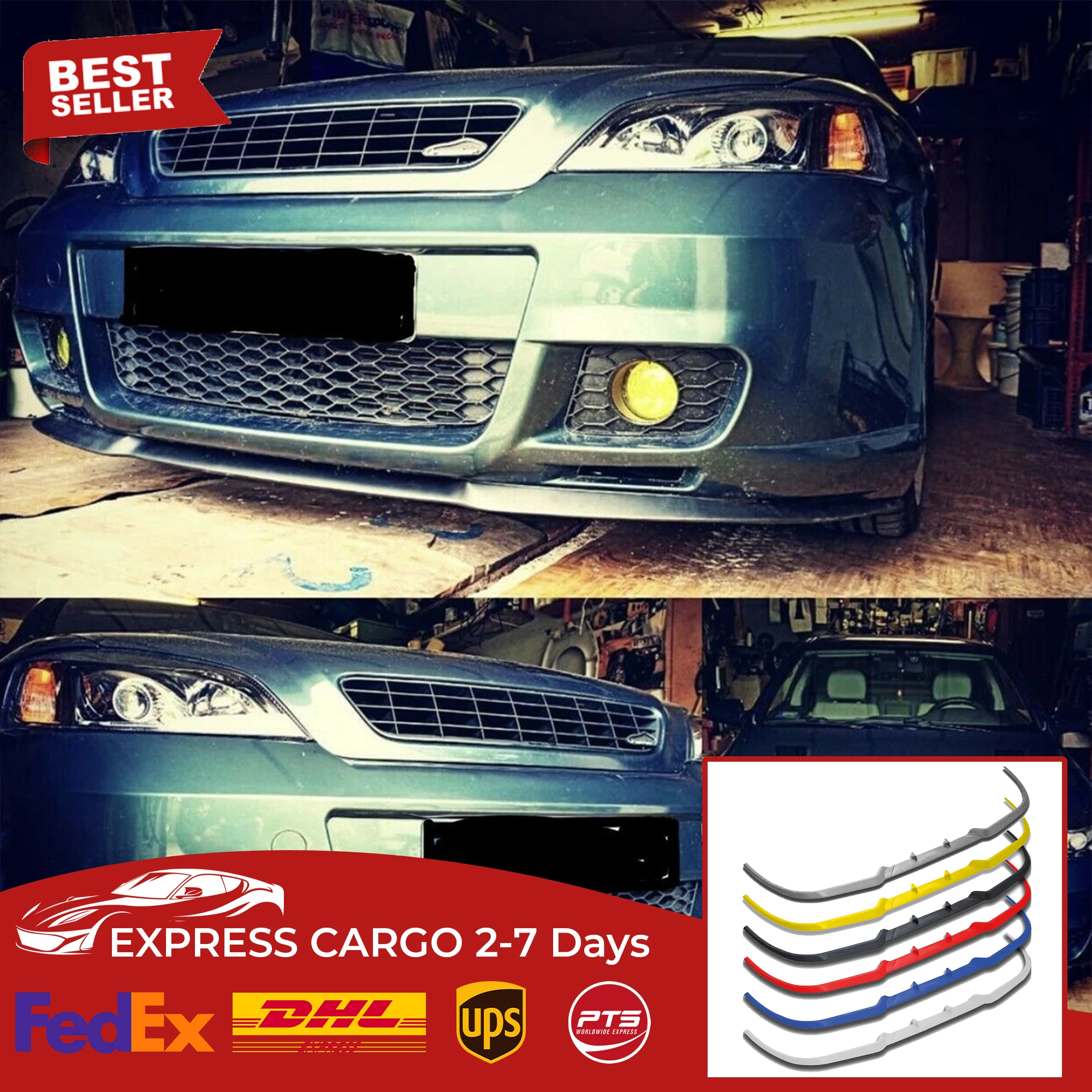 

3 шт., Универсальные Передние бамперы для Opel Vauxhall Astra G Opc CUPRA R