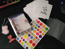 Mini diario de hojas sueltas de PVC con 3 agujeros, nuevo diario pequeño de bolsillo transparente, cuaderno de viajero, juego de planificador artesanal de dibujos animados