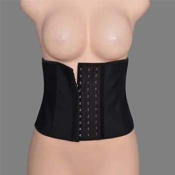 

Latex Underbust Corset 3 Hooks Tummy Control Sliming Belt Lingerie Rubber Waist Corset Underbust Bustier Everyday Women corset