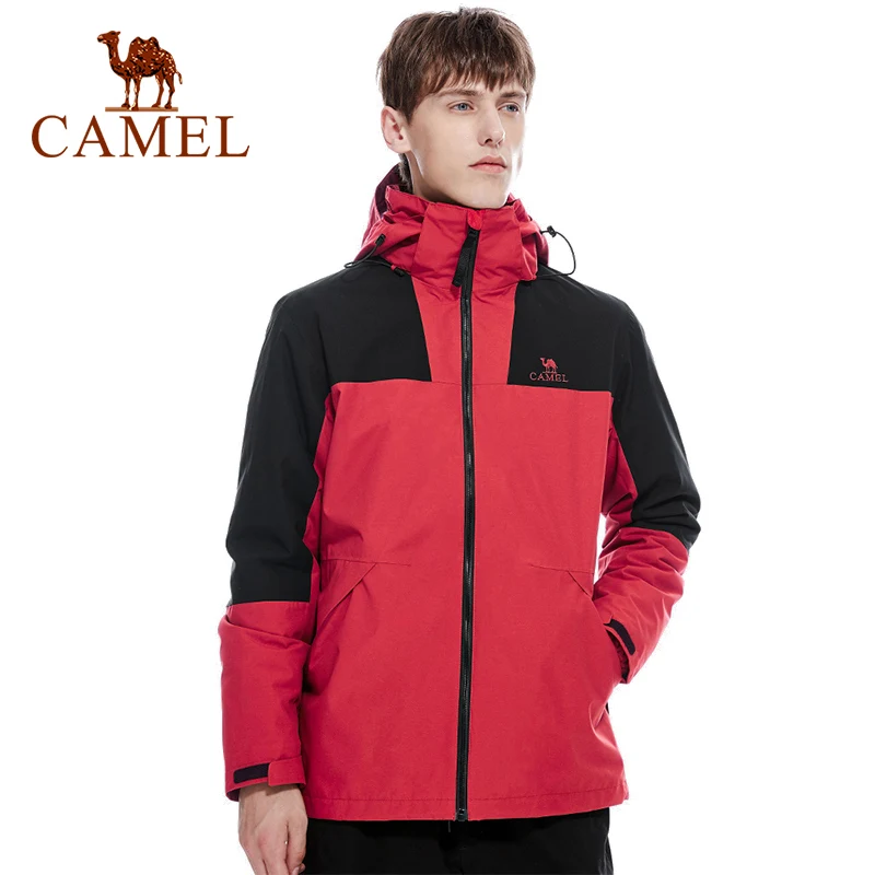 Походная куртка CAMEL Для мужчин и женщин Съемная Три в одном 2021 водонепроницаемая