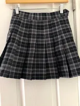 Skirt Knee-Length High-Waist Fall/winter Women's A-Line Above Folded New