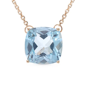 

Gold necklace with Topaz sunlight sample 585