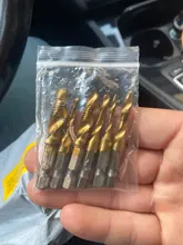 Brocas de tornillo de M3-M10 Hss, conjunto de brocas de combinación métrica, acero de alta velocidad, 1/4 pulgadas, cambio rápido, hexagonal, 6 unidades