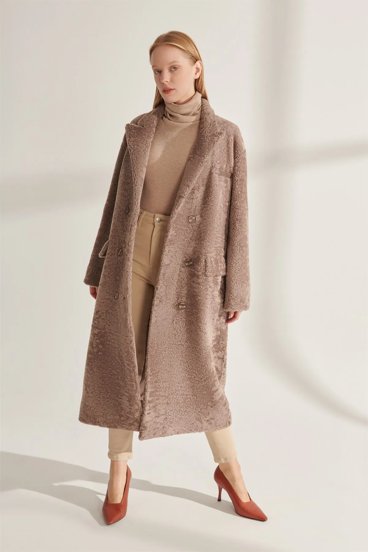 Genuine Fur Jackets Gray Genuine Leather Oversized Coats Women Winter Warm Waterproof Sheepskin Parkas Design New Street Fashion