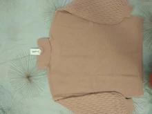 Knitted Pullover Sweater Lantern-Sleeve Turtleneck Simplee Casual Winter Autumn Solid