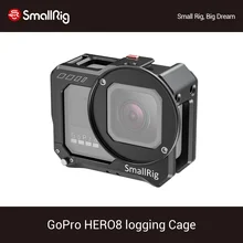 SmallRig Vlogging Cage for GoPro HERO 8 Black Video Shooting Camera Cage With 52mm Filter Adapter+Cold Shoe Mount -2505