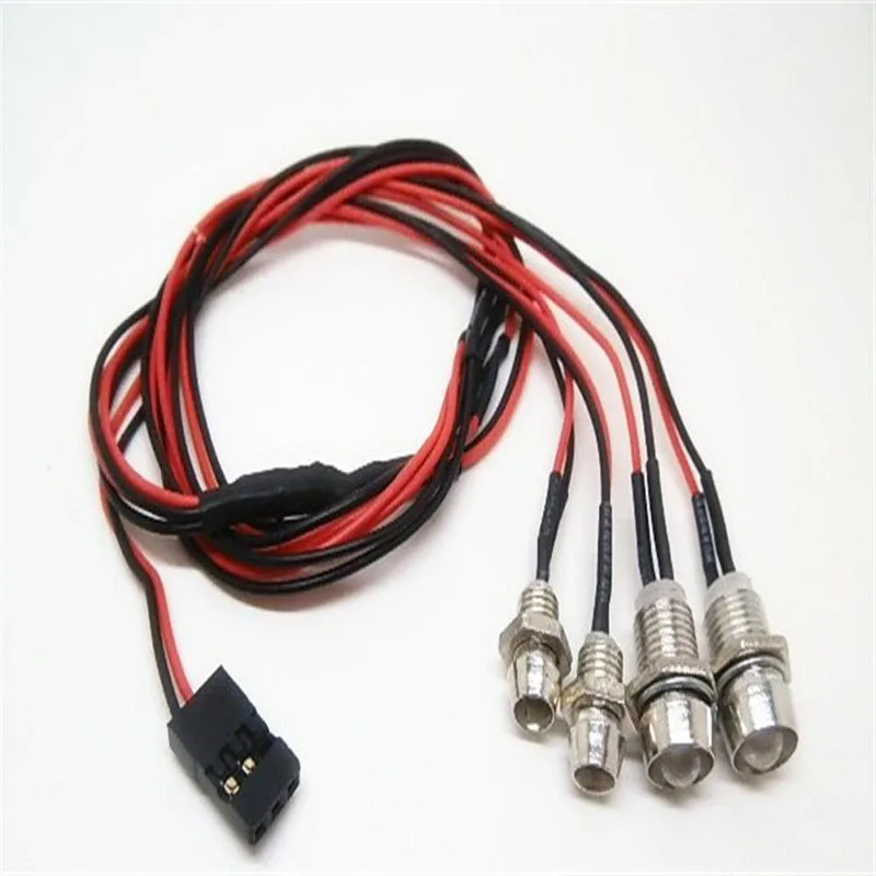 

2/4 LED Lights 70 cm for 1/10 1/8 Traxxas HSP Redcat RC4WD Tamiya Axial SCX10 D90 HPI RC Car
