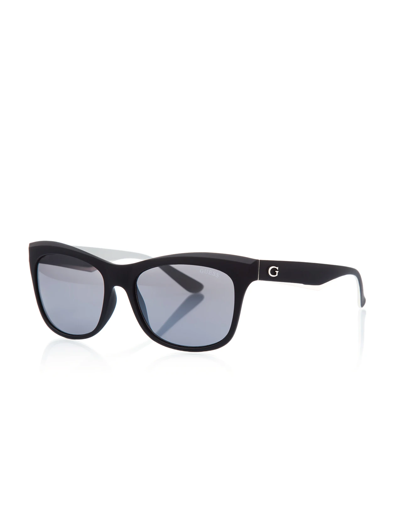 

Unisex sunglasses gu 7464 02c bone black organic rectangle rectangular 55-17-140 guess
