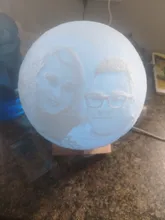 USB Rechargeable Moon-Lamp Night-Light Lunar Custom Tap/remote-Switch 3d-Printing Photo/text