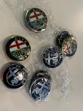Uds 50mm 56mm 60mm nuevo Color de tapas de cubo de rueda accesorios de estilo de coche para Alfa Romeo borde tapas de cubierta logotipo insignia emblema