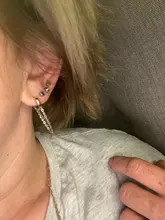 Pendientes de oro con cadena larga de plata para mujer, aretes de Plata de Ley 925, joyería de plata de moda coreano nuevo 2020 oorbellen