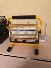 Lamp Floodlight Refletor 6x18650 100W LED COB with Battery--Charger