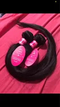 Extensiones de cabello humano liso brasileño, 1/3/4 Uds., extensiones de cabello Natural/negro azabache, extensiones de cabello humano Younsolo